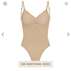 Skims Seamless Sculpt Low Back Thong Bodysuit